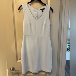 Banana Republic Pale Blue V-Neck Sheath Mini Dress